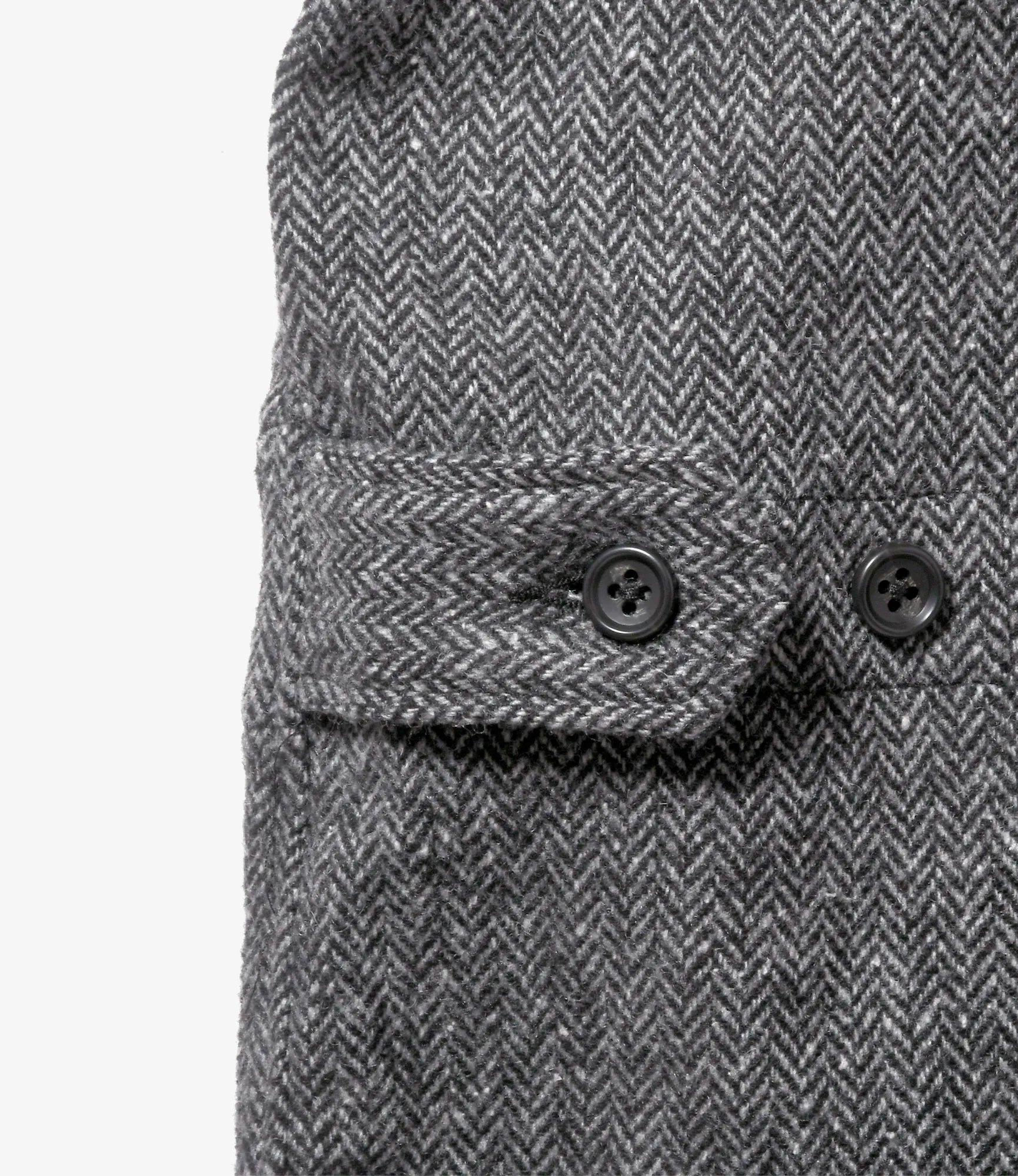 Loiter Jacket –Grey Herringbone Poly Wool