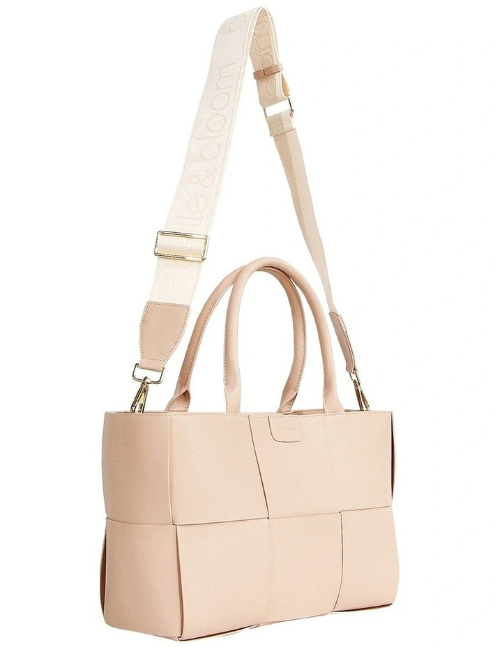 Long Way Home Woven Tote Bag in Light Brown