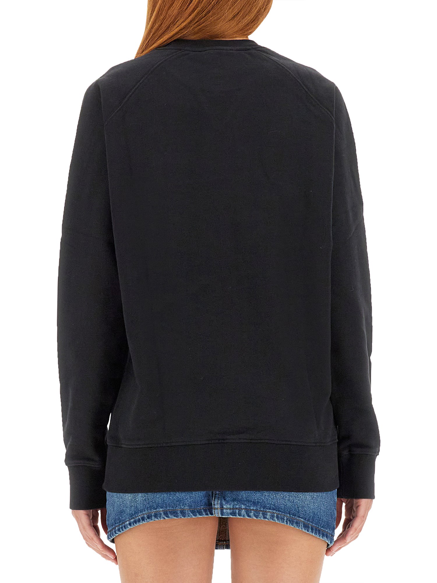 MAISON KITSUNÉ    COTTON SWEATSHIRT WITH CHILLAX FOX PATCH