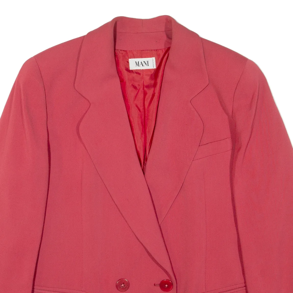 MANI Womens Blazer Jacket Red Knit M