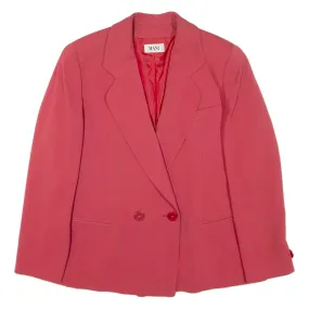 MANI Womens Blazer Jacket Red Knit M