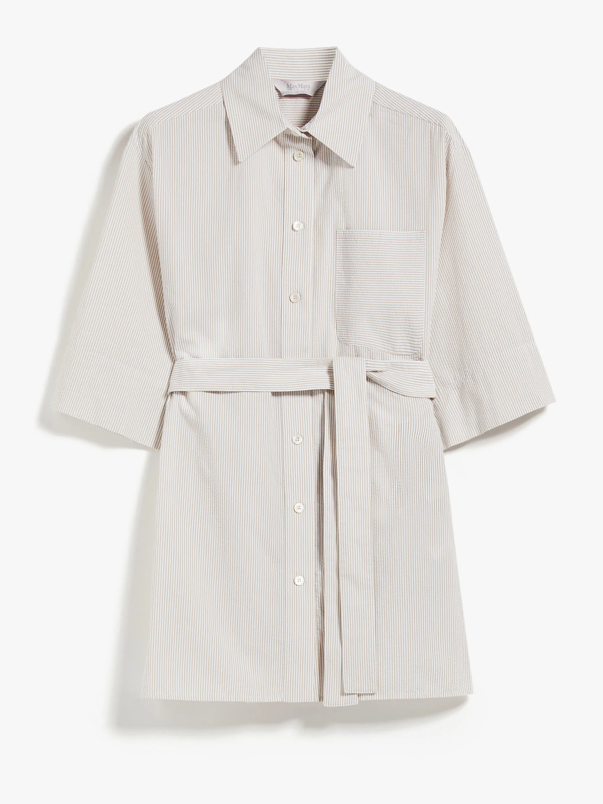 Max Mara LEISURE  |Plain Cotton Short Sleeves Tunics