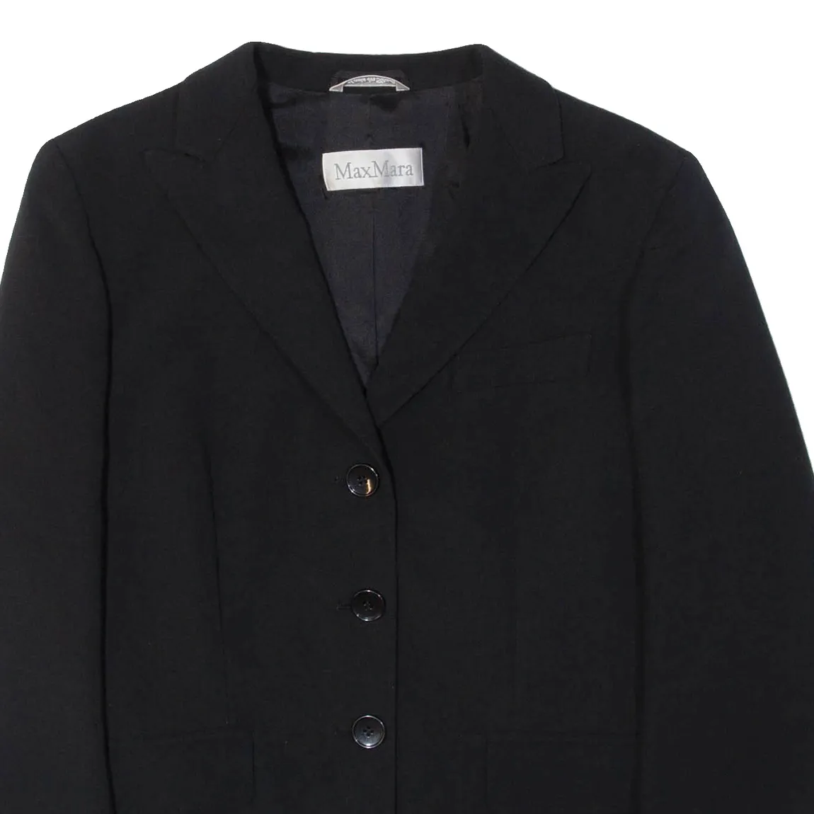 MAX MARA Womens Blazer Jacket Black UK 10