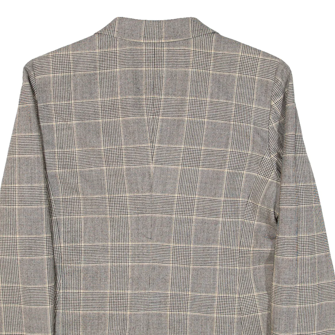 MAX MARA Womens Blazer Jacket Grey Knit Wool Check UK 14