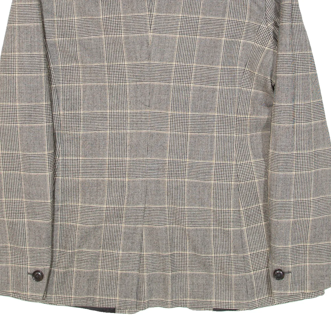 MAX MARA Womens Blazer Jacket Grey Knit Wool Check UK 14