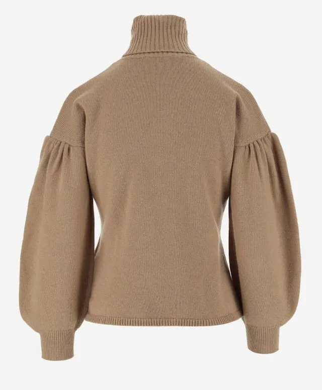 MaxMara  |Wool Plain V-neck & Crew neck