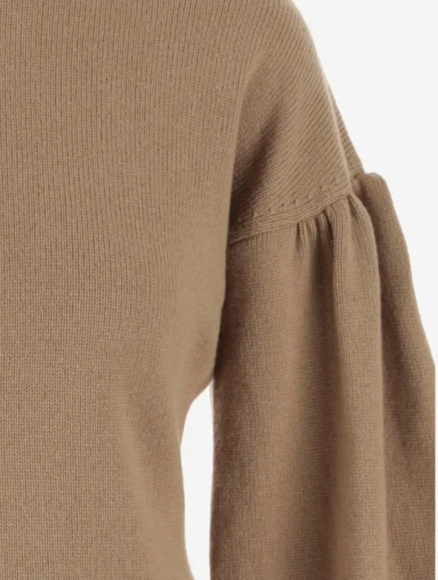 MaxMara  |Wool Plain V-neck & Crew neck