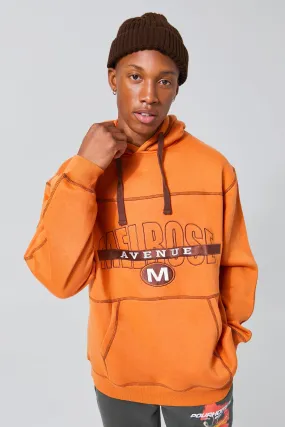 Melrose Oversized Contrast Hoodie