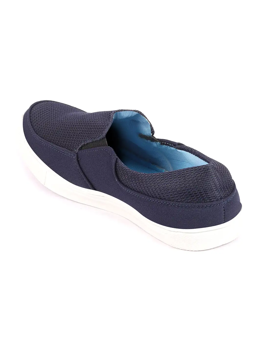 Men Blue Casual Slip-On Loafers