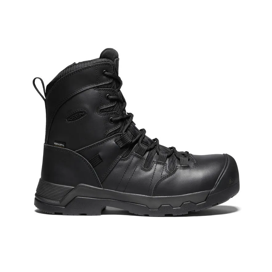 Men's CSA Oshawa+ 8 Side Zip Waterproof Boot (Carbon-Fiber Toe)  |  Black/Black