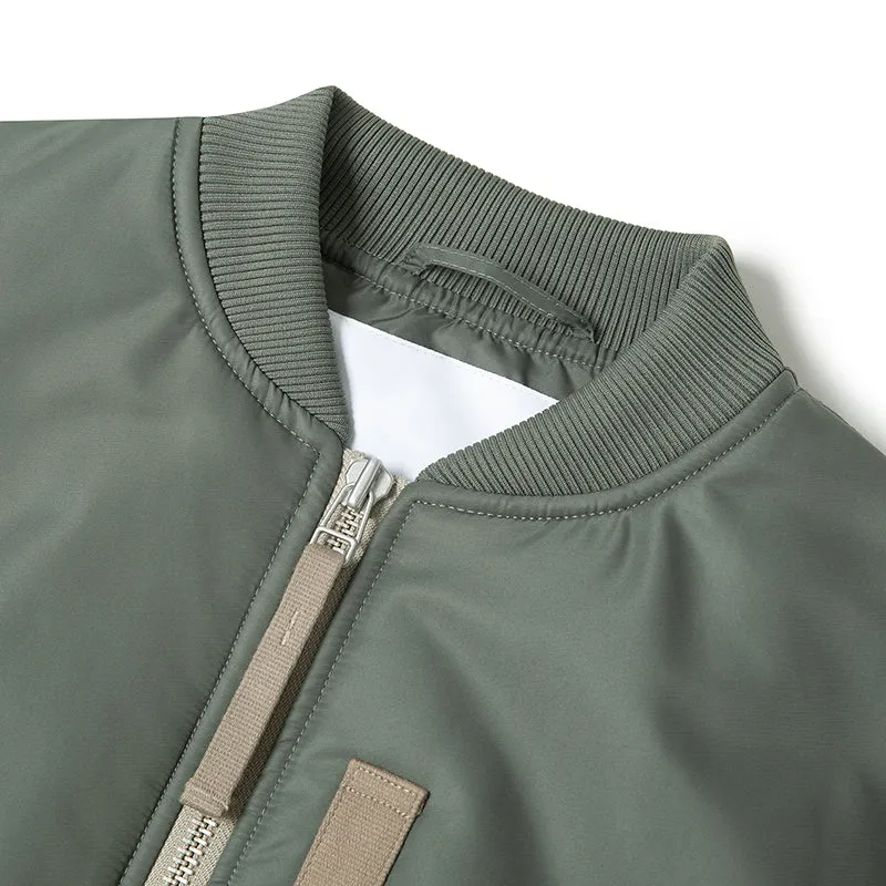 Men's MA-1 Padded Bomber Jacket Dark Green