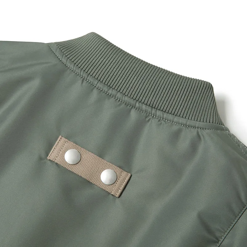 Men's MA-1 Padded Bomber Jacket Dark Green