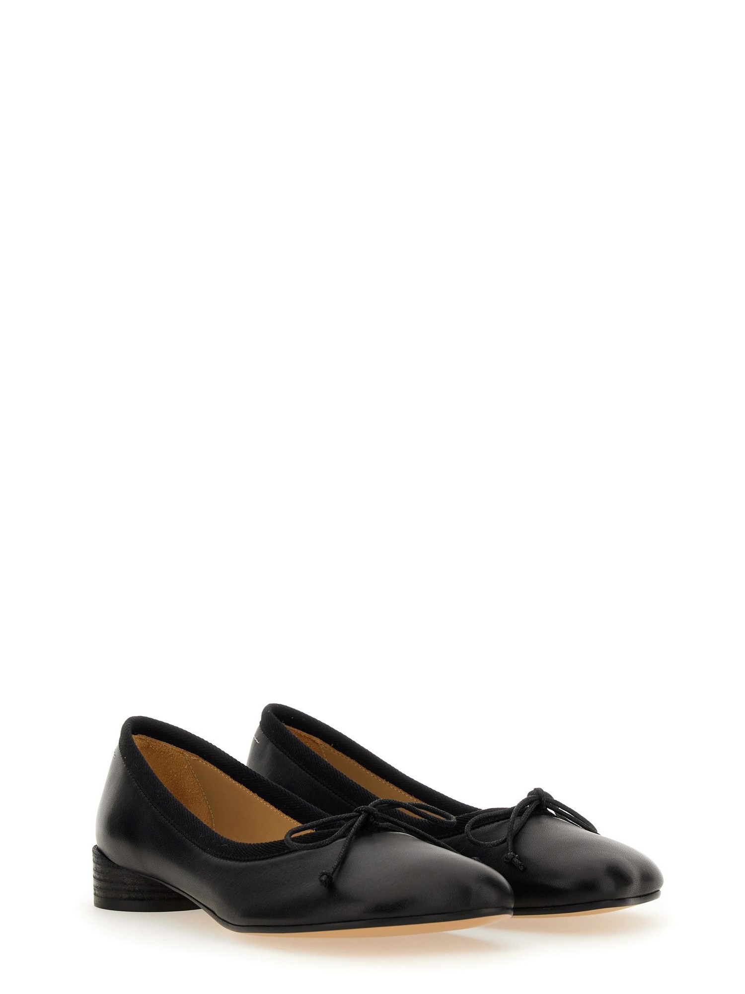 MM6 MAISON MARGIELA    CLASSIC ANATOMICAL LEATHER BALLET FLATS