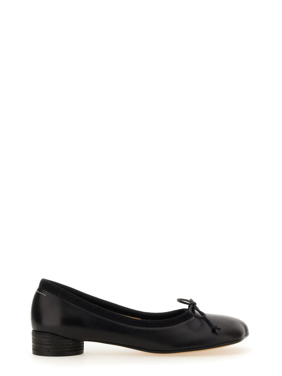 MM6 MAISON MARGIELA    CLASSIC ANATOMICAL LEATHER BALLET FLATS