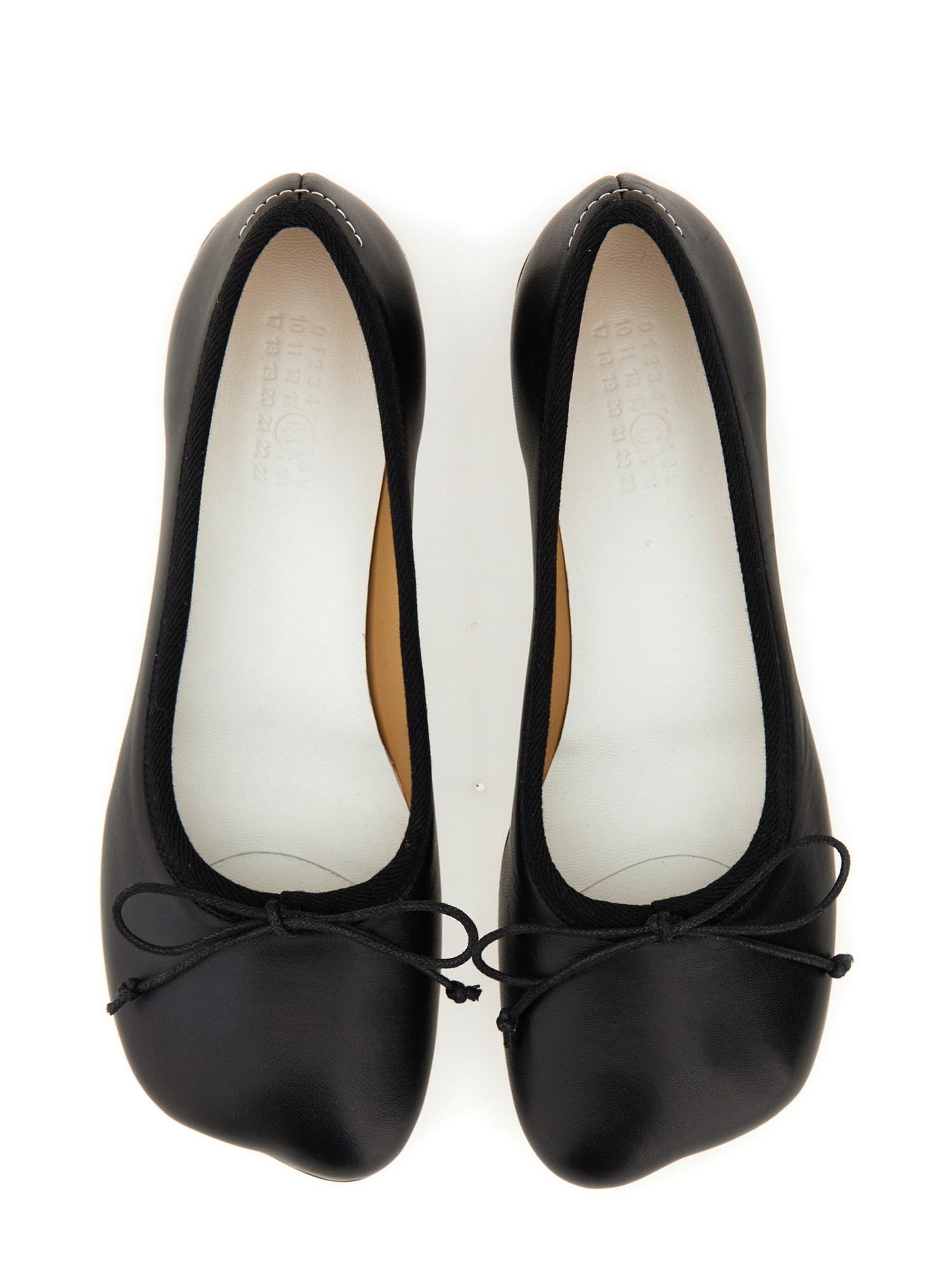 MM6 MAISON MARGIELA    CLASSIC ANATOMICAL LEATHER BALLET FLATS