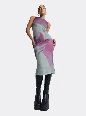 Motel Fayola Dress Anatomy Of Nature Pink