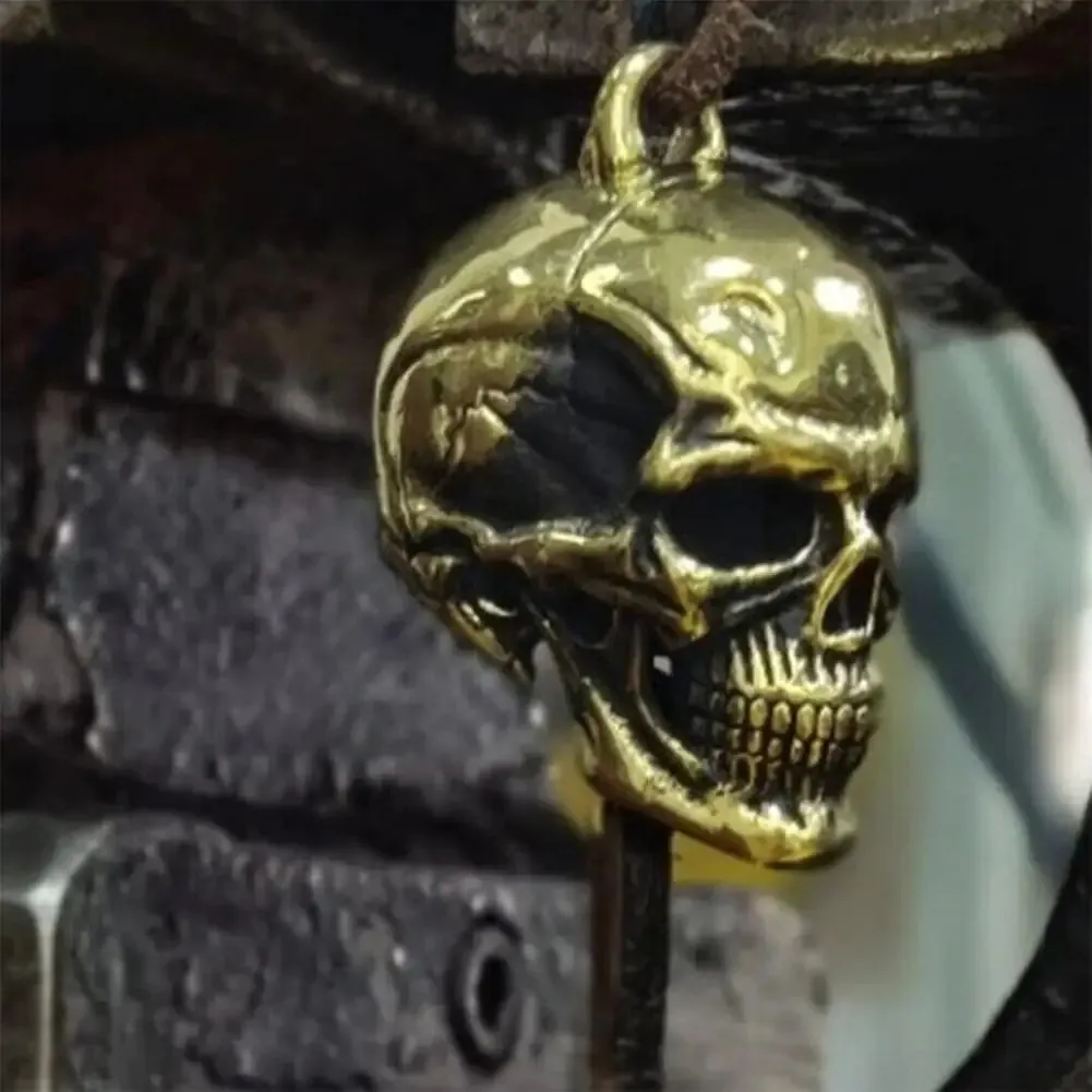 Motorcycle Guardian Skull Bell – Lucky Biker Keychain with Gremlin Protection