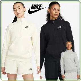 Nike  |Street Style Plain Cotton Logo Hoodies & Sweatshirts