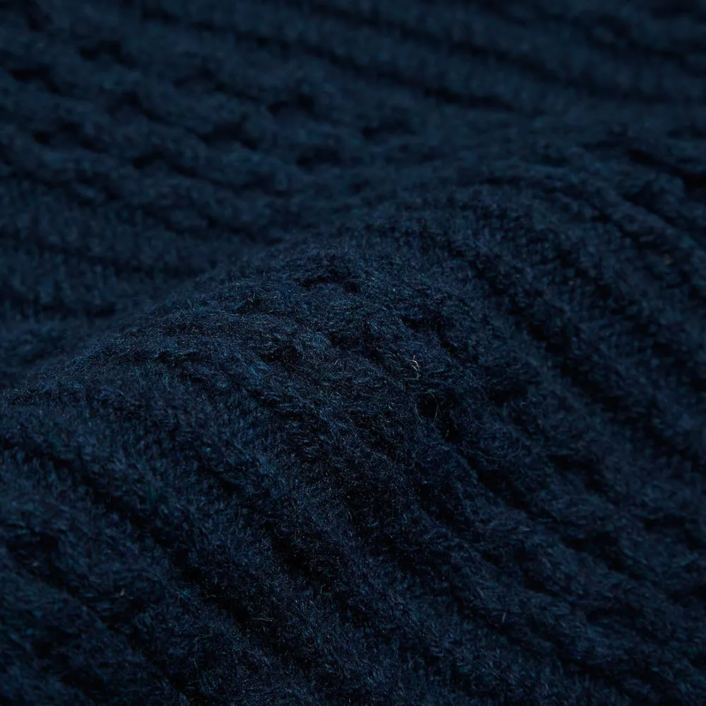 Norse Projects Birnir Cable Wool KnitPetrol Blue