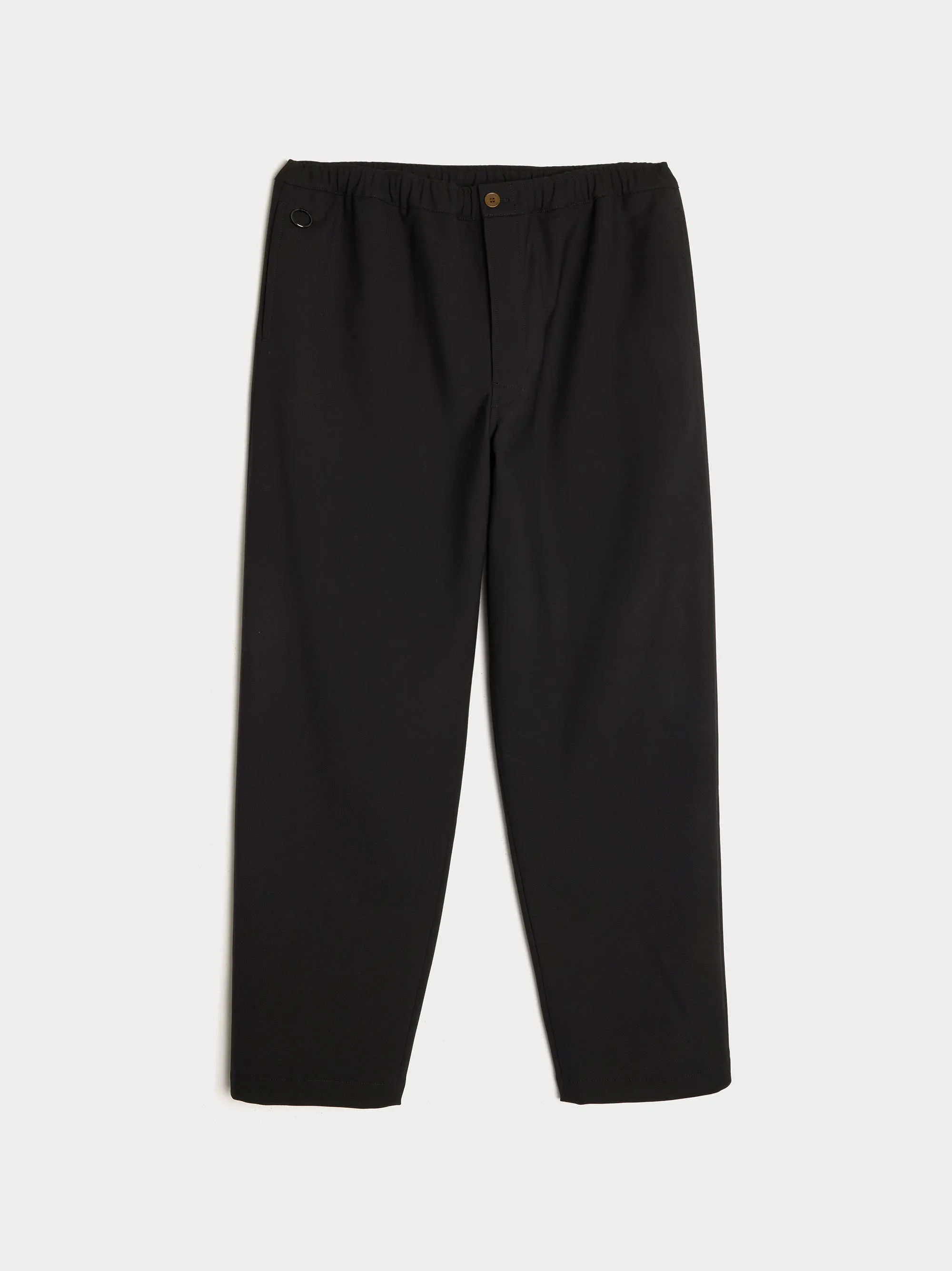 O-Ring Wool Pant, Black