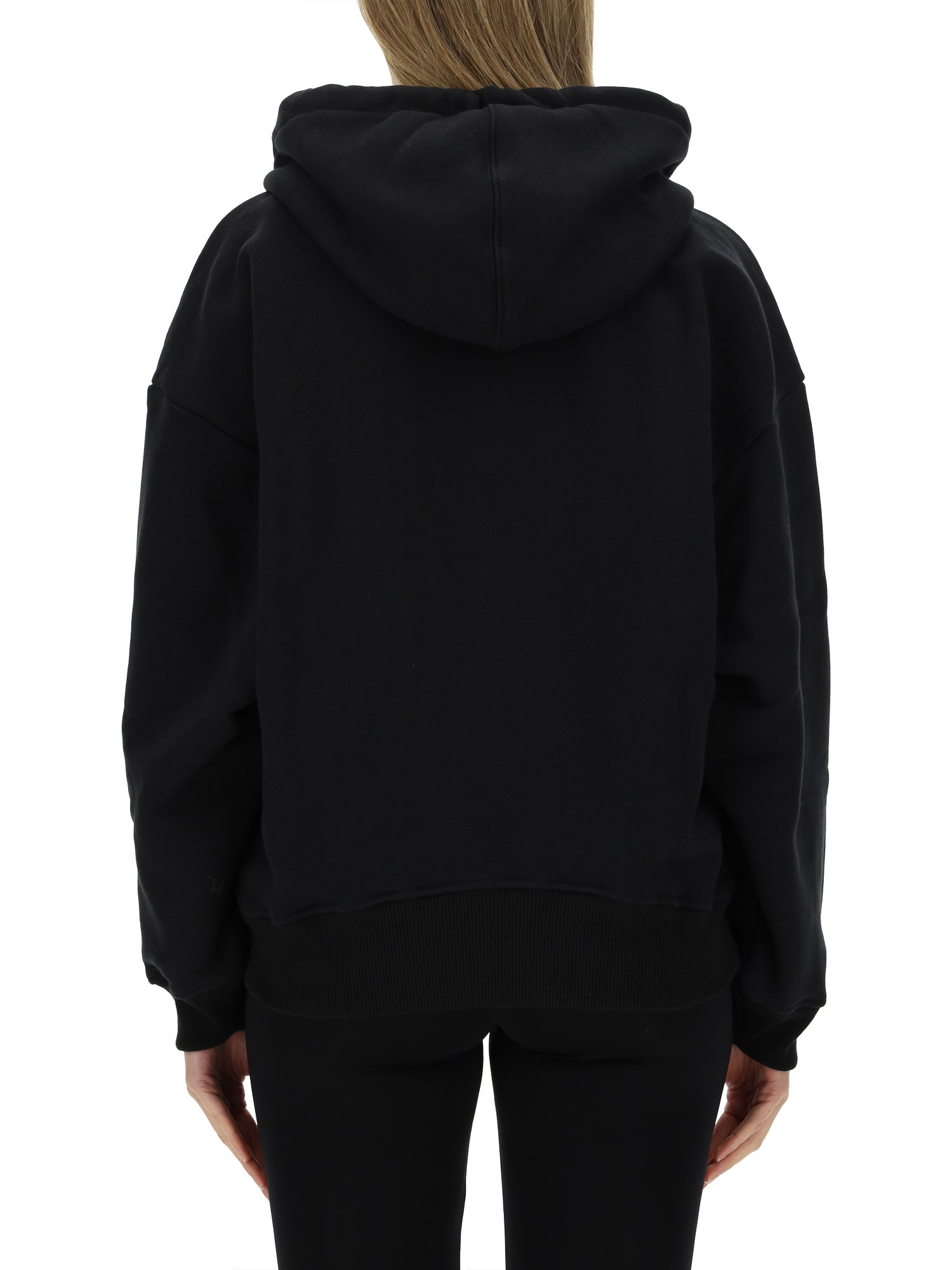 OFF-WHITE    COTTON SWEATSHIRT WITH LOGO PRINT