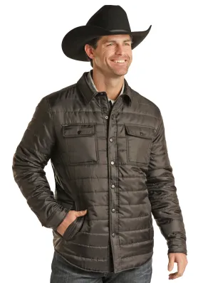 Panhandle Slim Mens Solid Black Quilted Jacket