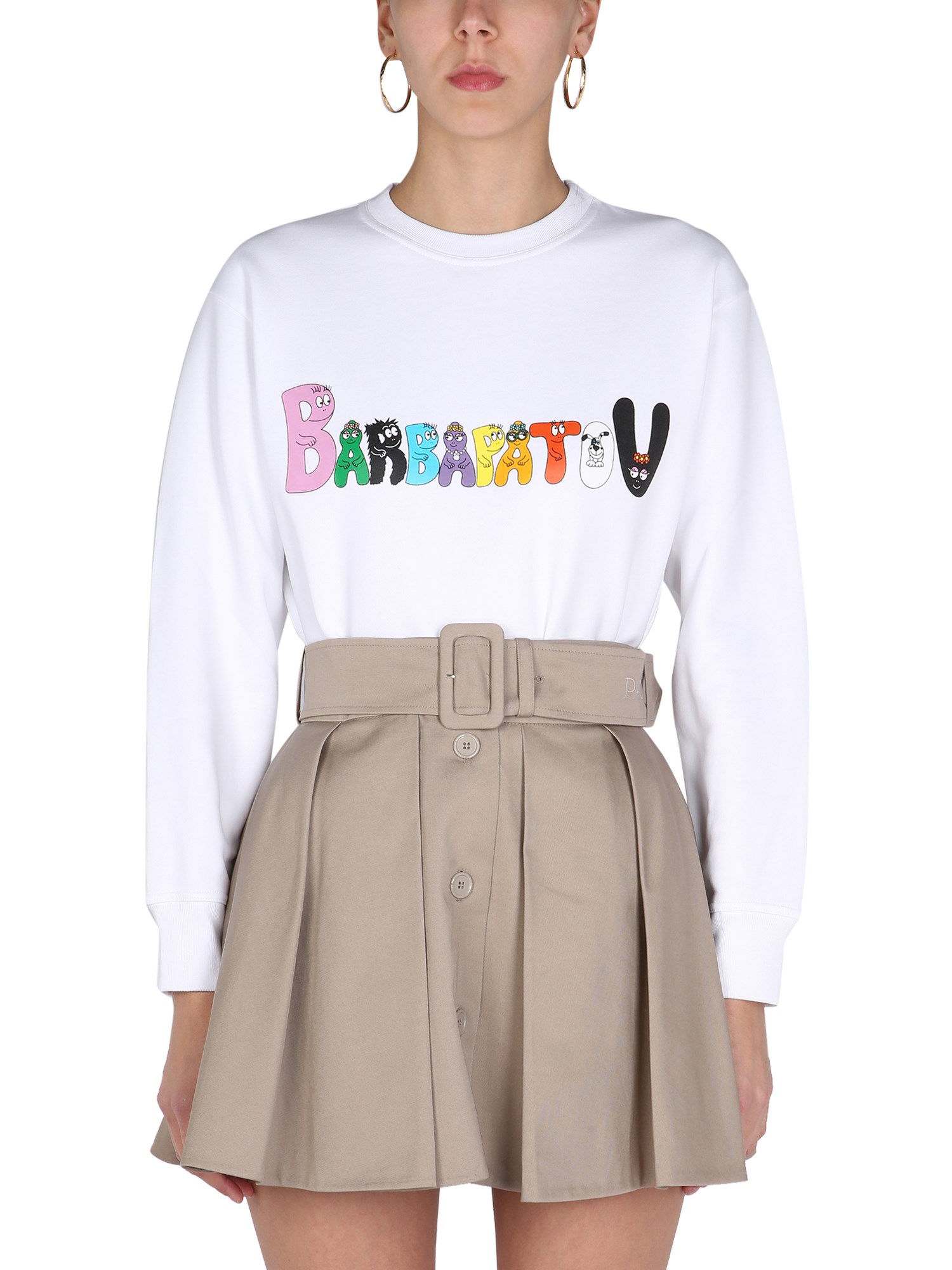 PATOU    BARBAPATOU ORGANIC COTTON SWEATSHIRT