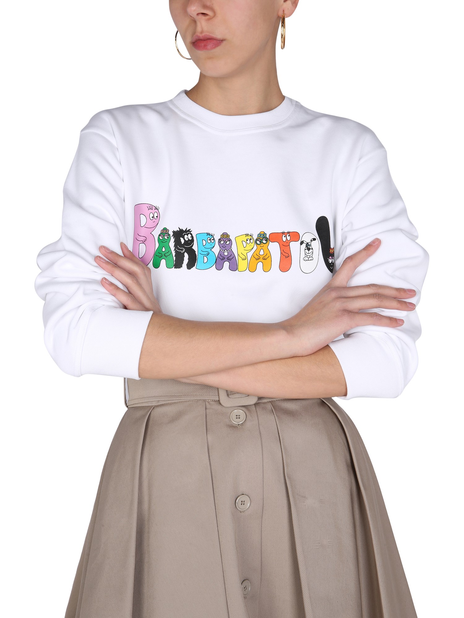 PATOU    BARBAPATOU ORGANIC COTTON SWEATSHIRT