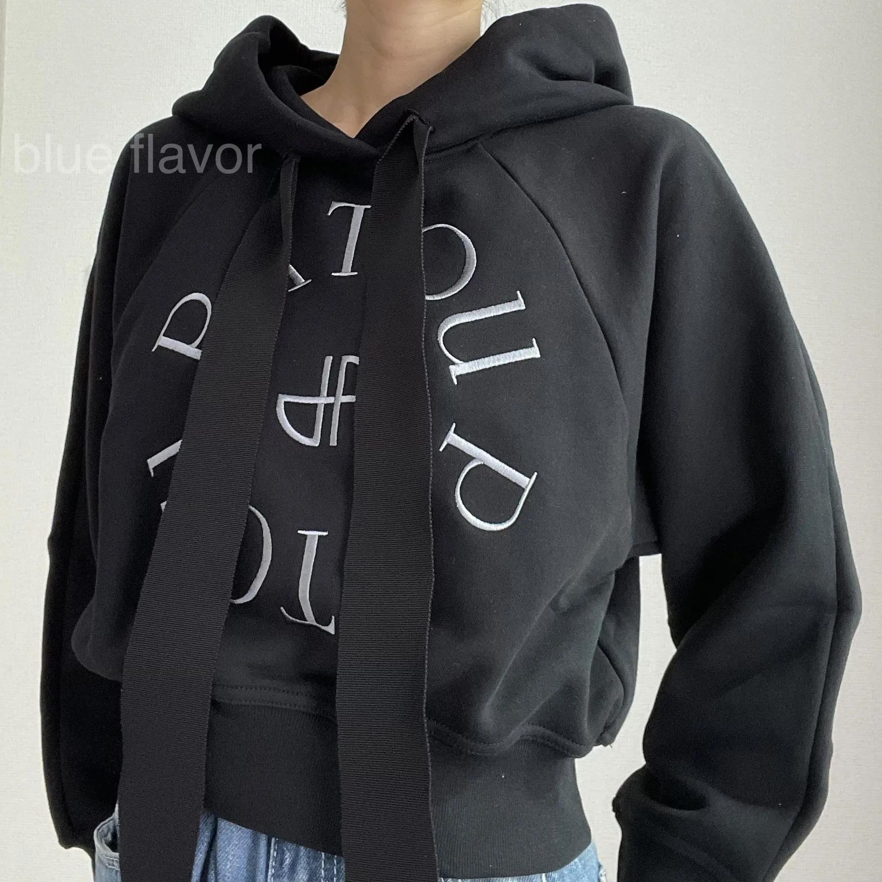 PATOU  |Sweat Long Sleeves Cotton Logo Hoodies & Sweatshirts