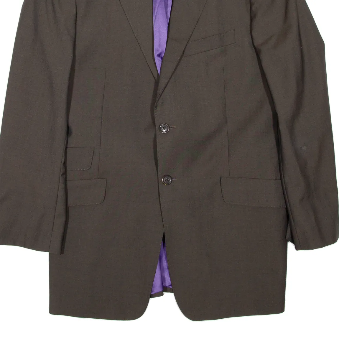 PAUL SMITH Mens Blazer Coat Brown Wool L