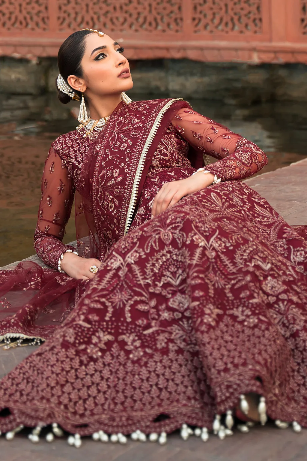 Pehli Nazar by Ayzel Embroidered Net Unstitched 3Pc Suit D-01 Zulekha