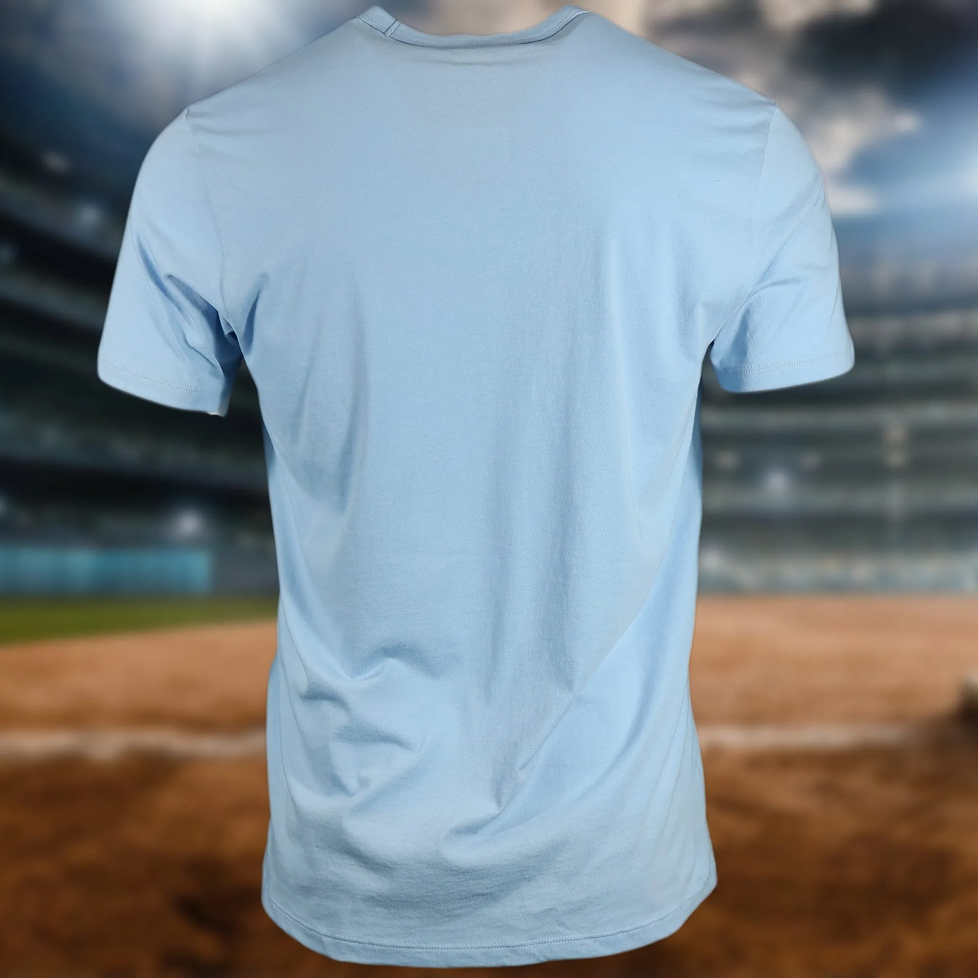 Philadelphia Phillies Distressed Cooperstown Logo Gulf Blue Premium Franklin T-Shirt