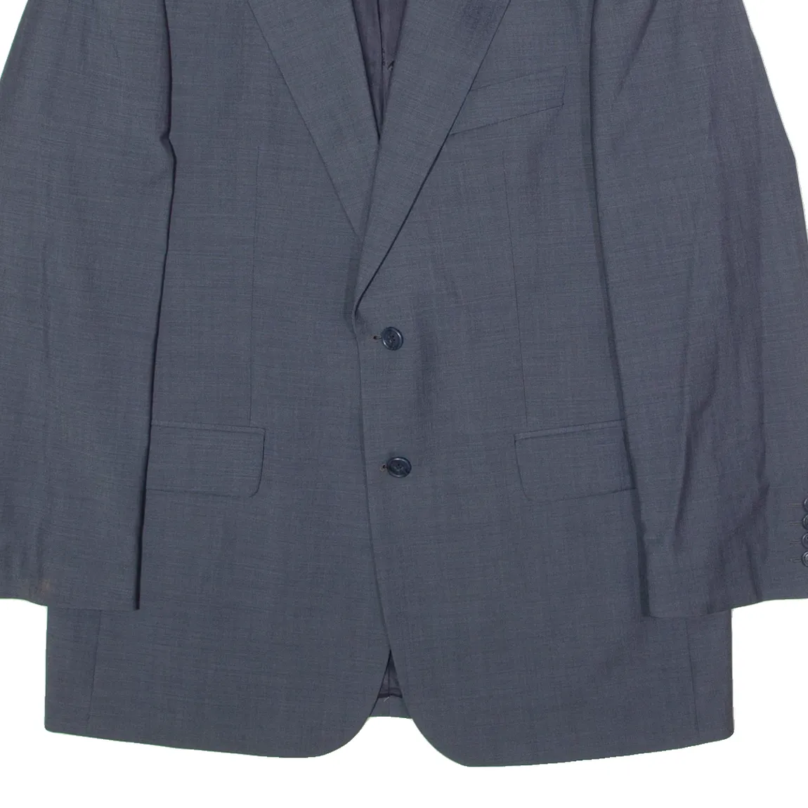 PIATTELLI Mens Blazer Jacket Grey Wool L