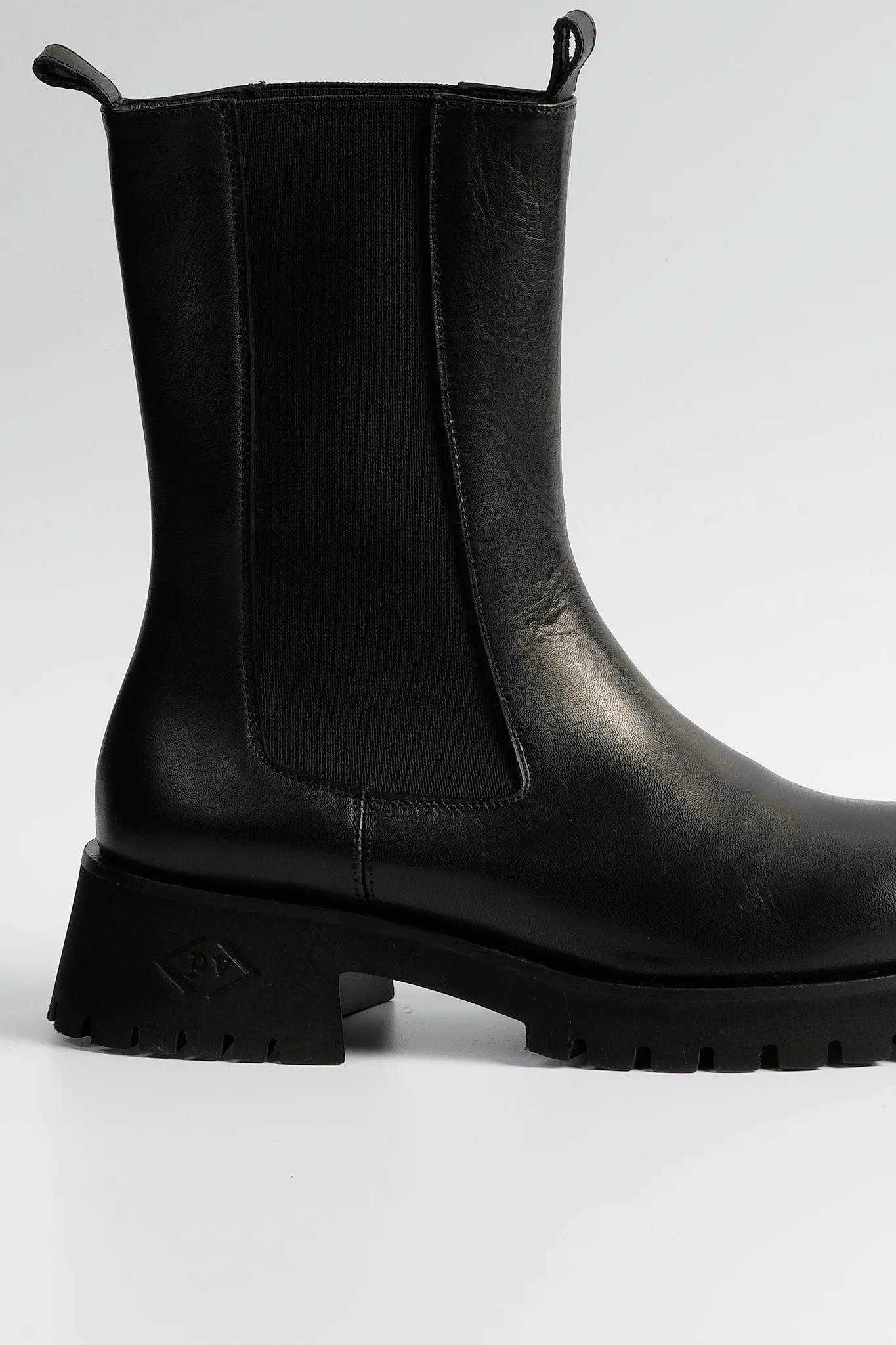 Poesie Veneziane Boot Pelle Nero Donna