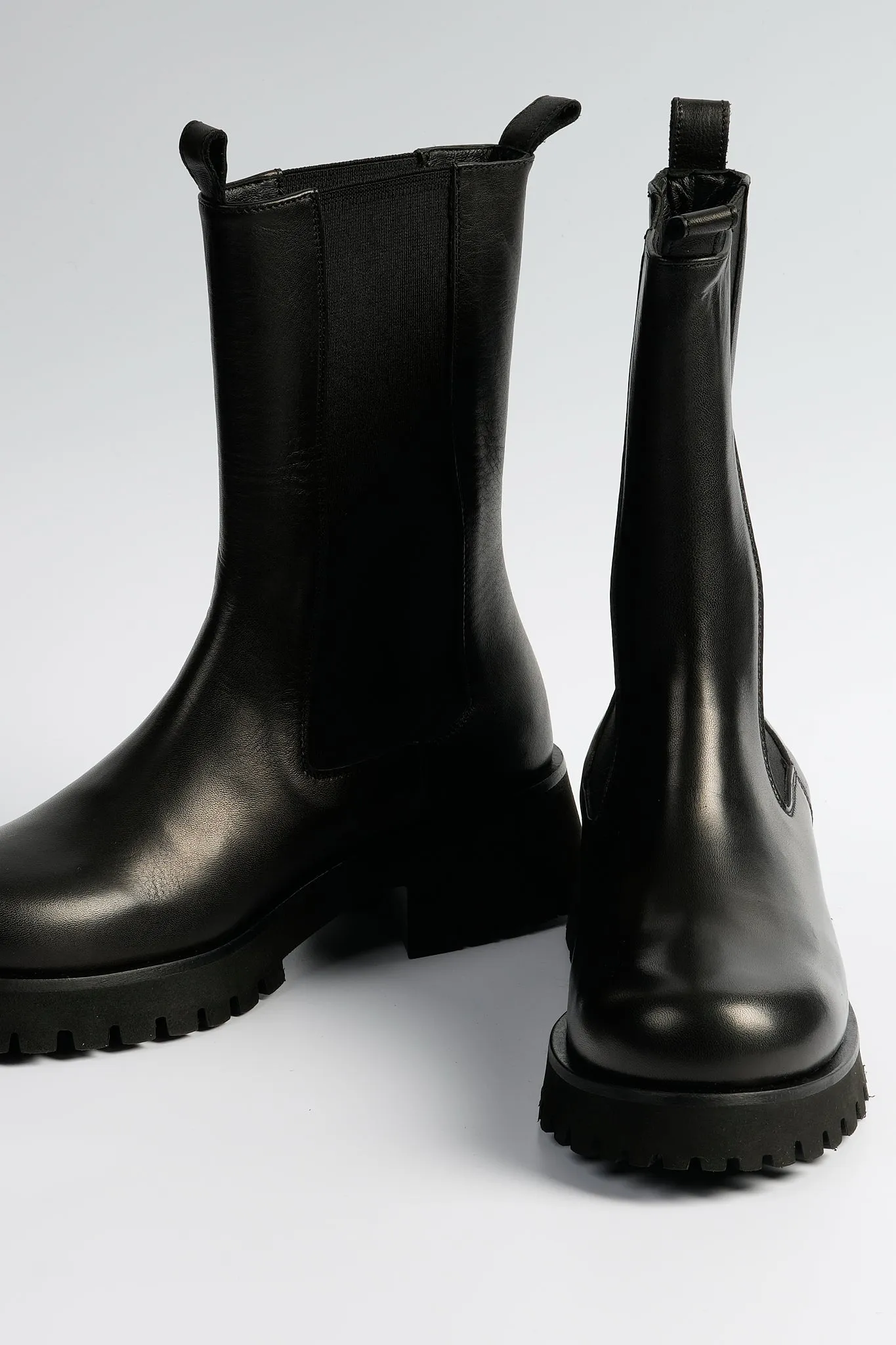 Poesie Veneziane Boot Pelle Nero Donna