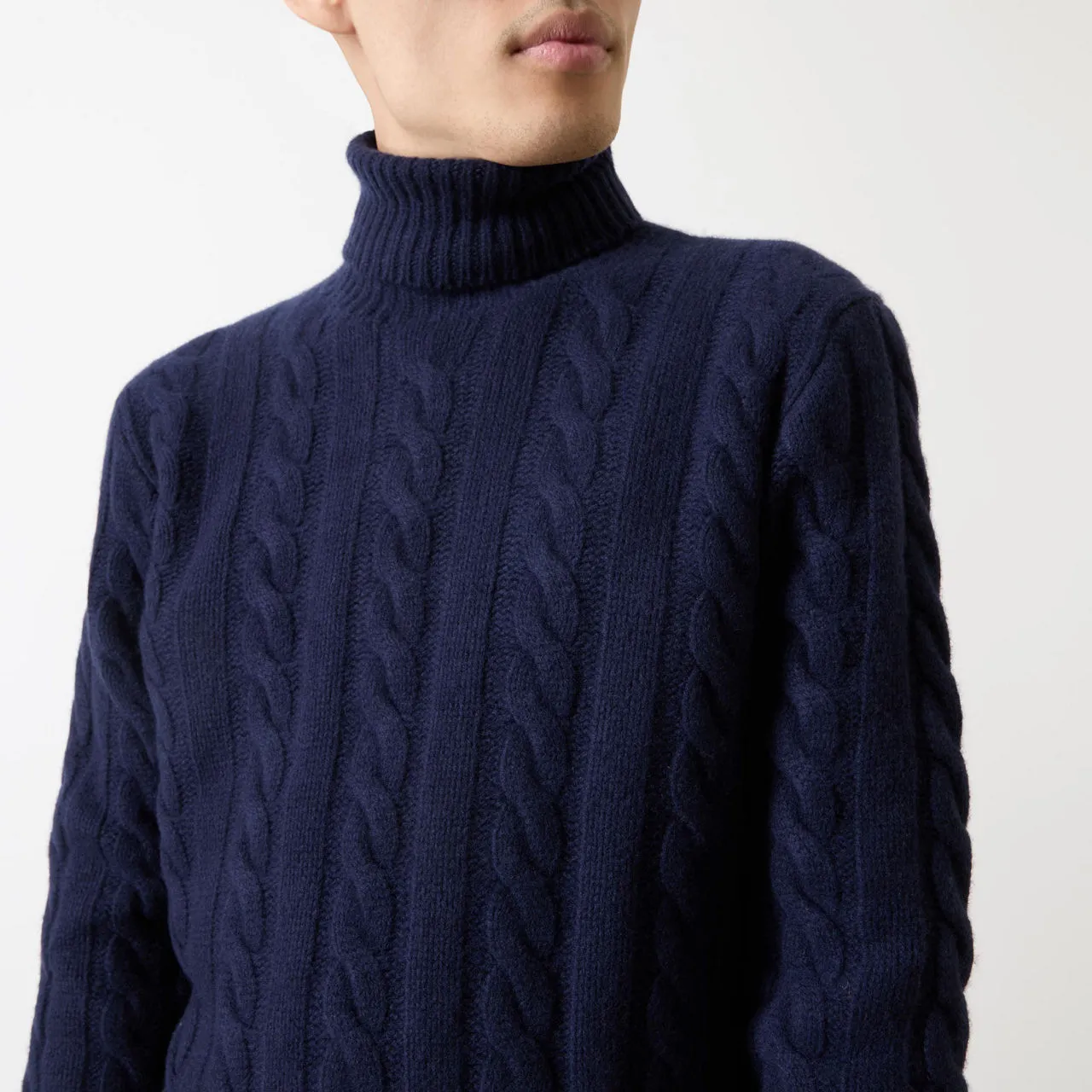 POLO RALPH LAUREN Cable-Knit Aran Sweater - Navy