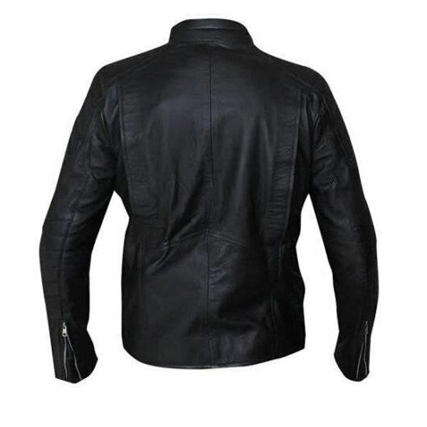 Punisher Skull Black Biker Leather Jacket - Famous Jackets