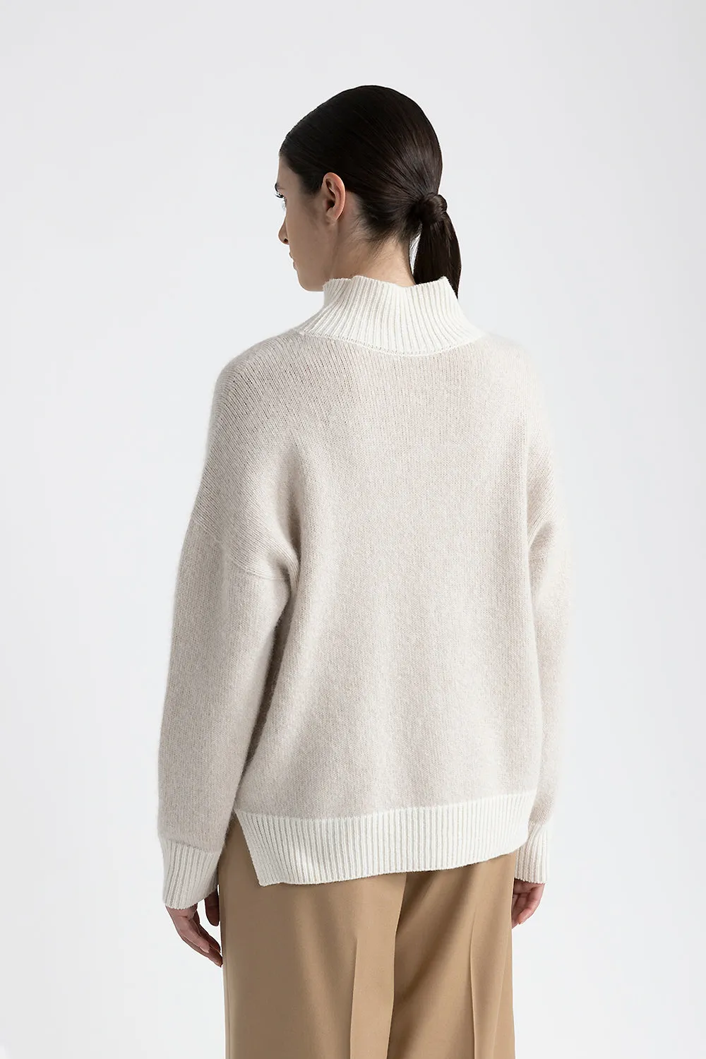 Pure wool, cashmere and alpaca sweater