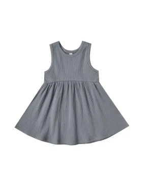 Quincy Mae Ribbed Tank Dress | Washed Indigo