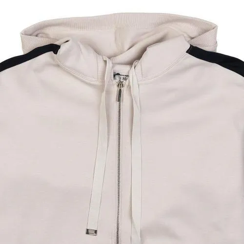 S Max Mara  |Long Sleeves Plain Cotton Logo Hoodies & Sweatshirts