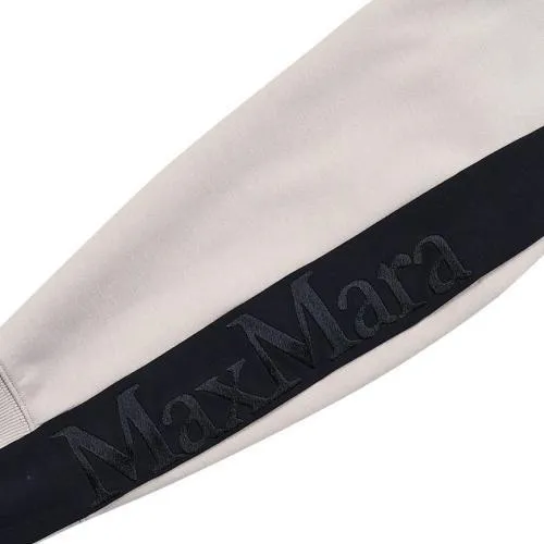 S Max Mara  |Long Sleeves Plain Cotton Logo Hoodies & Sweatshirts