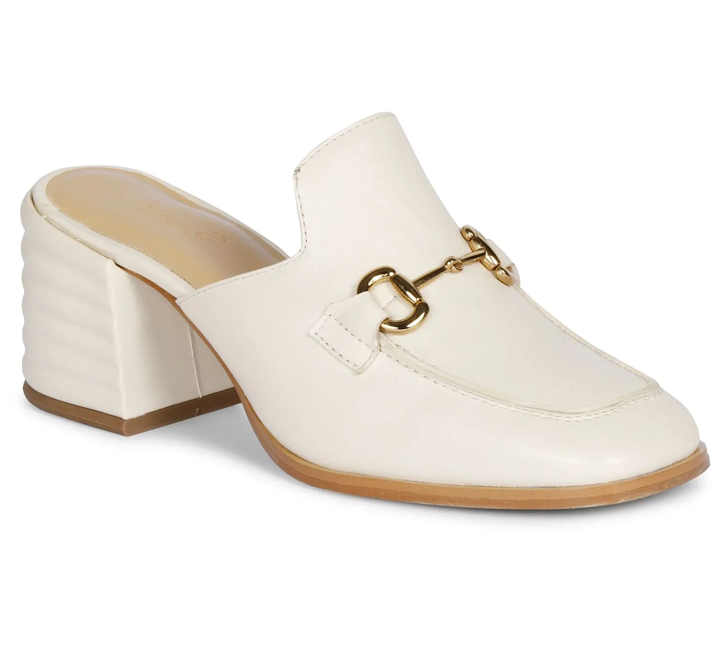 Saint G Leather Heel Slip On Loafers - Julia