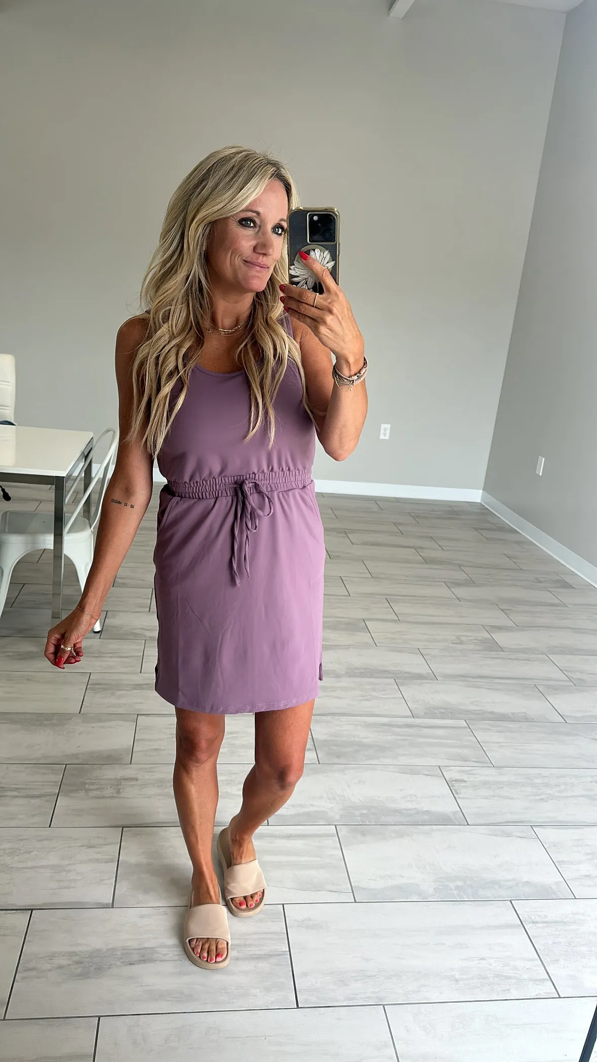 SALTY WAVE SOPHIA EVERYDAY TANK DRESS | MAUVE