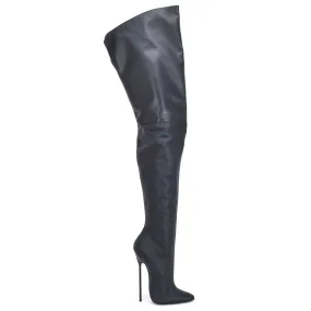 Sanctum VICTORIA THIGH BOOTS BLACK NAPPA