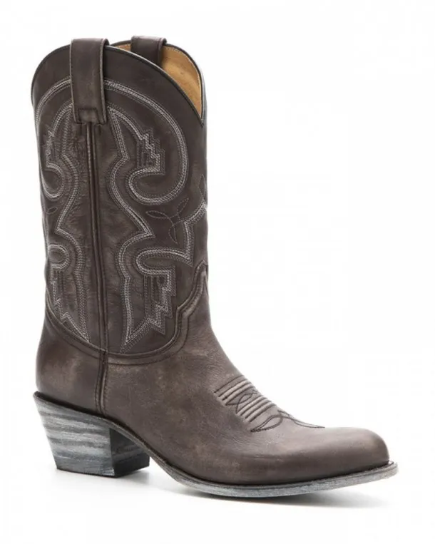 Sendra Boots ladies mid calf distressed leather cowboy boots