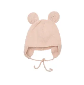 Shirley Bredal 100% Merino Wool Pale Pink Mouse Hat