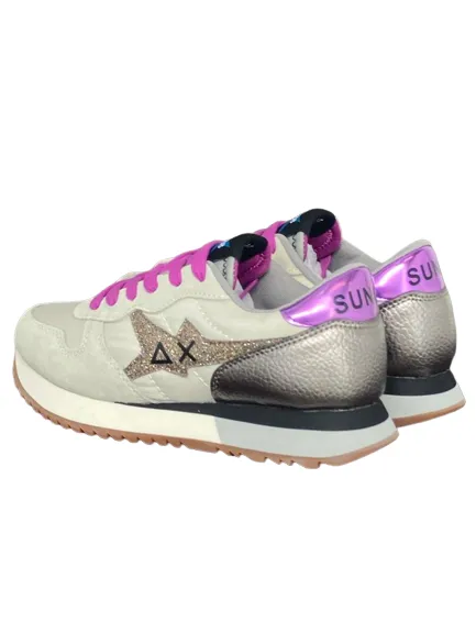 SNEAKERS GRIGIE/LILLA STARGIRL NYLON GLITTER Z42211