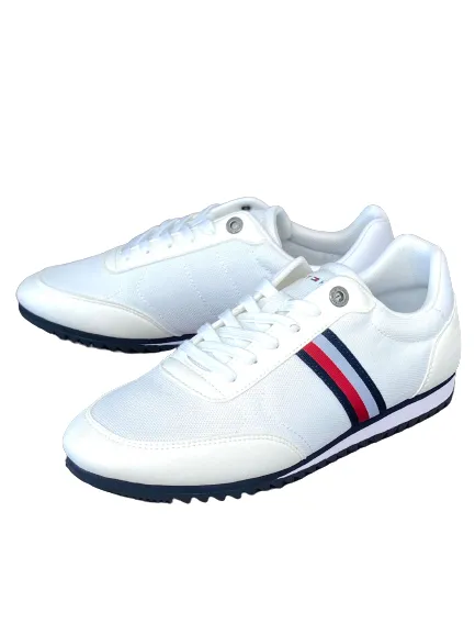 SNEAKERS UOMO BIANCHE CON BANDE LATERALI FM04021