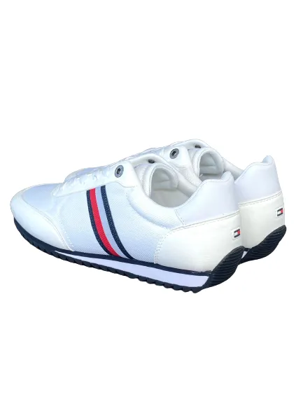 SNEAKERS UOMO BIANCHE CON BANDE LATERALI FM04021