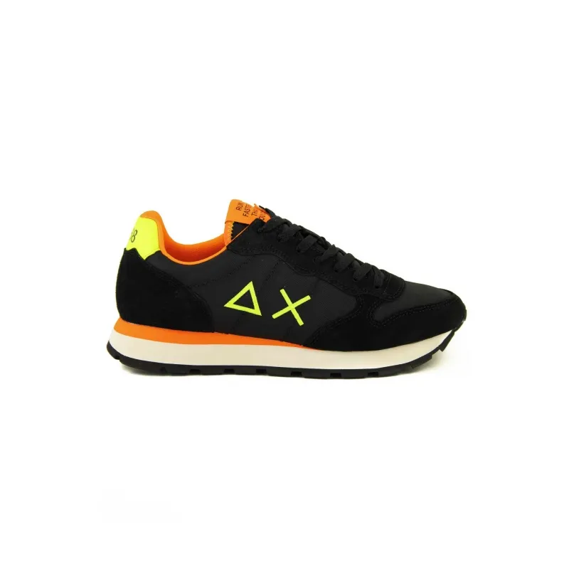 SNEAKERS UOMO MODELLO TOM FLUO, NERO